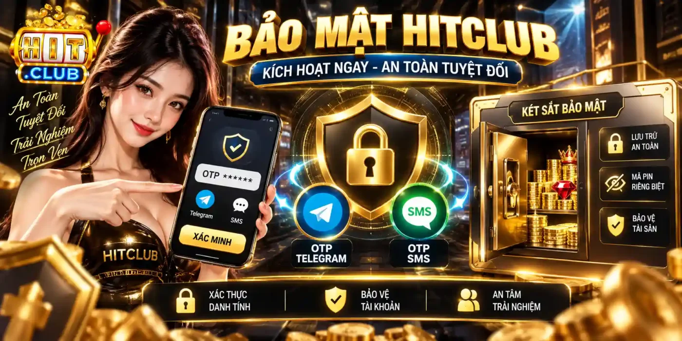 HITCLUB Kích Hoạt Bảo Mật Hitclub & OTP Telegram An Toàn.webp